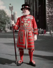 Yeoman Warder, London, c1955.  Creator: Arthur Charles Kirby Ware.