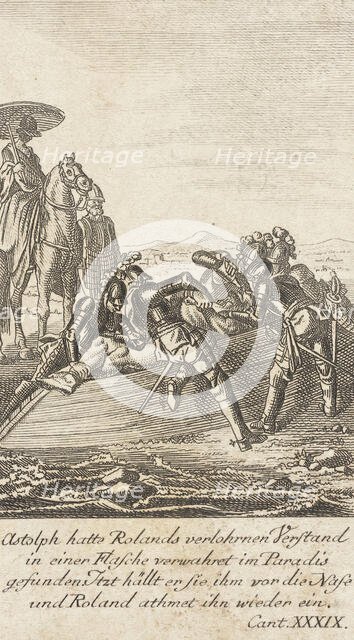 Plate 11 for Ariosto's 'Orlando Furioso', 1772. Creators: Daniel Nikolaus Chodowiecki, Daniel Berger.