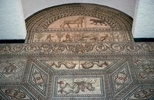 Geometric Roman floor mosaic. Artist: Unknown