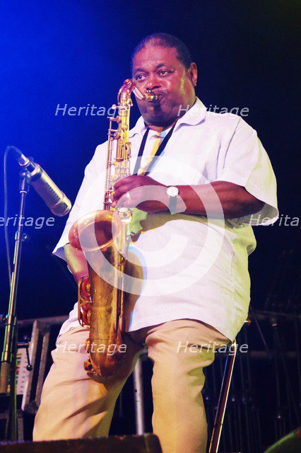Pee Wee Ellis, Love Supreme Jazz Festival, Glynde Place, East Sussex, 2015. Artist: Brian O'Connor.