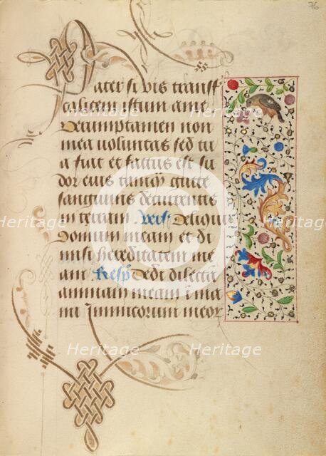 Decorated Text Page; Prayer Book of Charles the Bold, about 1471. Creator: Nicolas Spierinc.