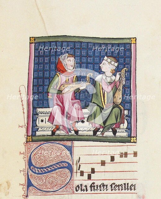 Illustration from the codex of the Cantigas de Santa Maria, c. 1280. Creator: Anonymous.