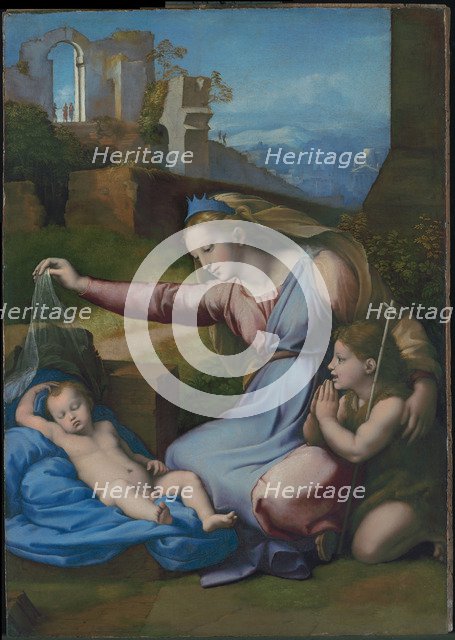 Madonna with the Blue Diadem, c. 1510. Artist: Raphael (1483-1520)