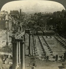 'The Roman Forum, southeast from the Capitol, Rome, Italy', c1909. Creator: Unknown.