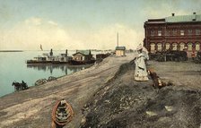 Tomsk: Pier on the Tom' River, 1904-1917. Creator: Unknown.
