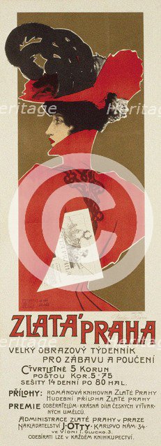 Zlata Praha, 1898. Artist: Oliva, Václav (1861-1928)