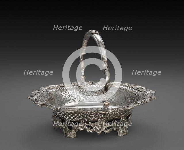 Cake Basket, 1753. Creator: Samuel Herbert (British).