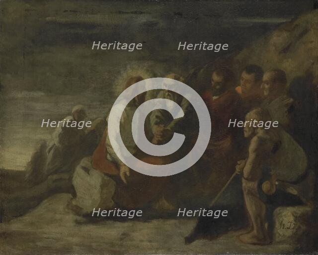 Christ and his Disciples, 1830-1879. Creator: Honore Daumier.