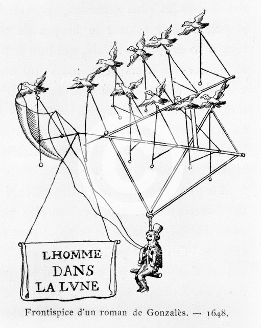 The Man in the Moon, 1648 (1887). Artist: Gaston Tissandier