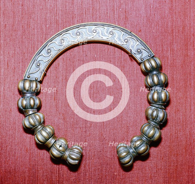 Celtic bronze collar (torc), Dumfriesshire, Scotland, c1st century. Artist: Unknown