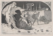 The New Year - 1869 - Drawn by Winslow Homer (Harper's Weekly, Vol. VIII), January 9, 1869. Creator: Unknown.
