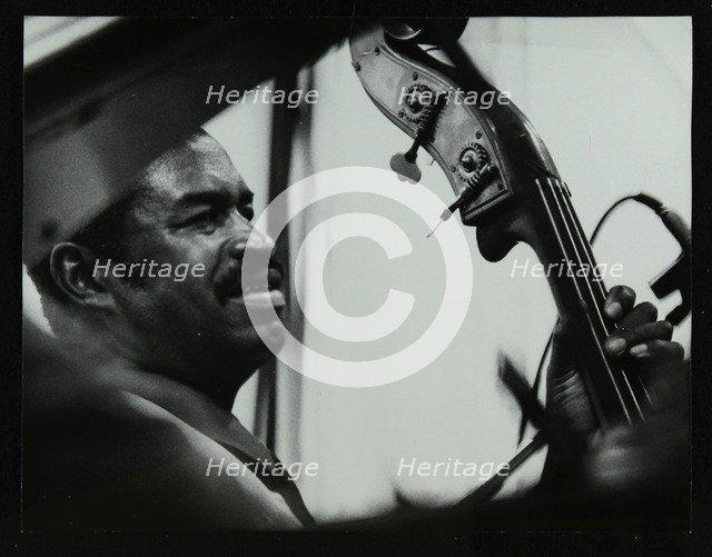 Bassist Eddie Jones at the Capital Radio Jazz Festival, Knebworth, Hertfordshire, 1982. Artist: Denis Williams