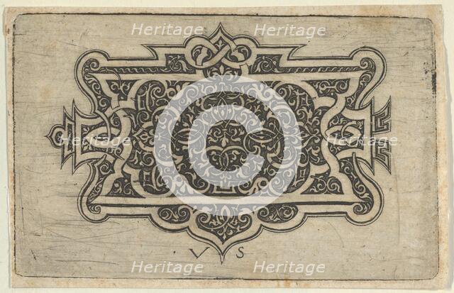 Arabesque Design on Dark Ground, 1534-1562. Creator: Virgil Solis.