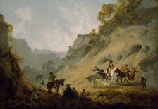 Gypsies with an Ass Race, 1792. Creator: Julius Caesar Ibbetson.