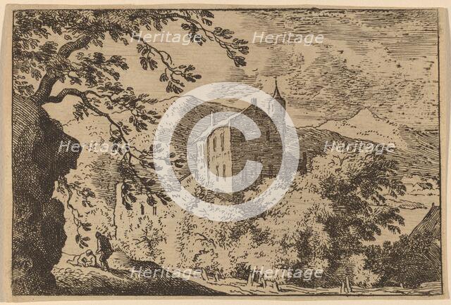 Large House with a Turret, probably c. 1645/1656. Creator: Allart van Everdingen.