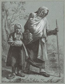 Peasant Woman with Two Children, 1764. Creator: Francesco Londonio.