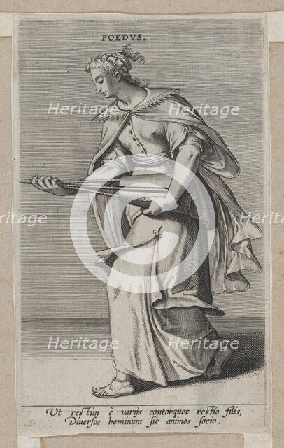 Foedus, from Prosopographia, ca. 1585-90., ca. 1585-90. Creator: Philip Galle.