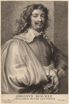 Adriaen Brouwer, probably 1626/1641. Creator: Boetius Adams Bolswert.