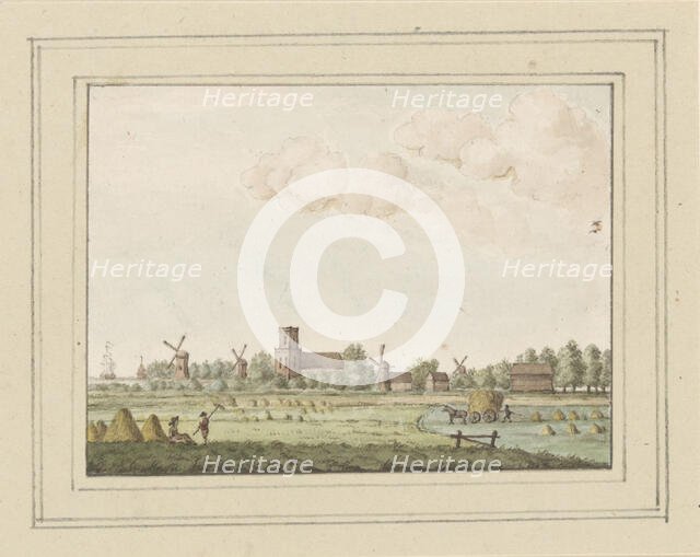 View of the village of Aartswoud, c. 1752. Creator: Anon.