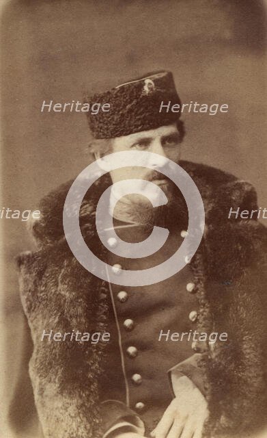 Portrait of a Russian army officer, end of 19th century. Creator: PA Milevskii.