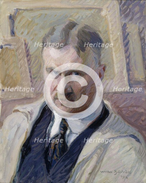 Self-Portrait, 1916. Creator: Vilho Sjöström.