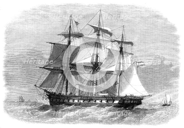 The Austrian frigate Radetzky, lately blown up at Lissa, 1869. Creator: Unknown.