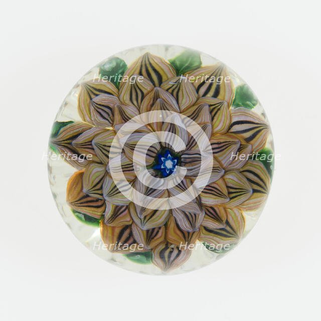 Paperweight, France, c. 1845-60. Creator: Saint-Louis Glassworks.