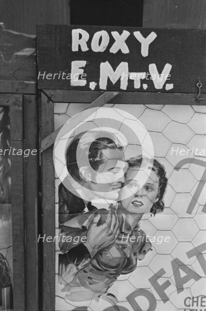 Movie poster, vicinity of Moundsville, Alabama, 1936. Creator: Walker Evans.