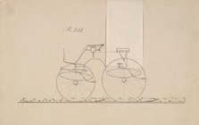 Design for 4 seat Phaeton, no top, no. 351, 1850-70. Creator: Brewster & Co.