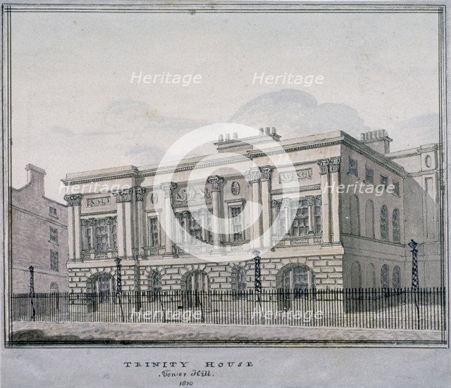 Trinity House, Trinity Square, City of London, 1810.                                                 Artist: Anon