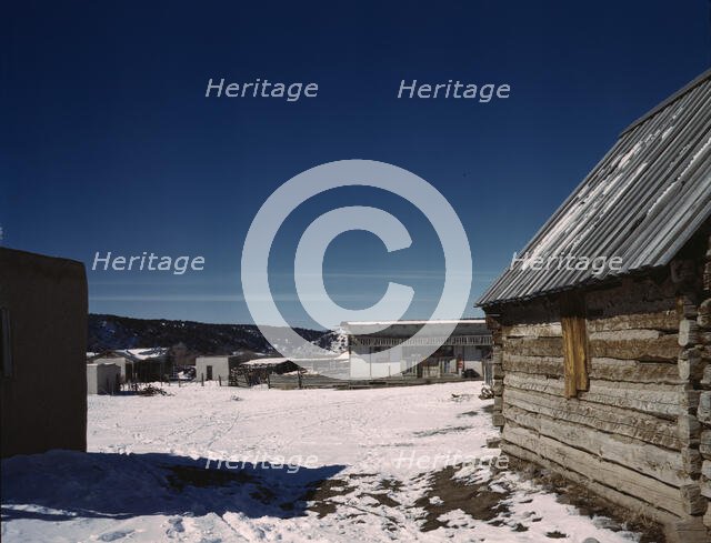 Village of Trampas, Taos County, New Mexico, 1943. Creator: John Collier.