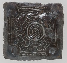 Back Plate of a Belt Buckle, Frankish, late 6th-7th century. Creator: Unknown.