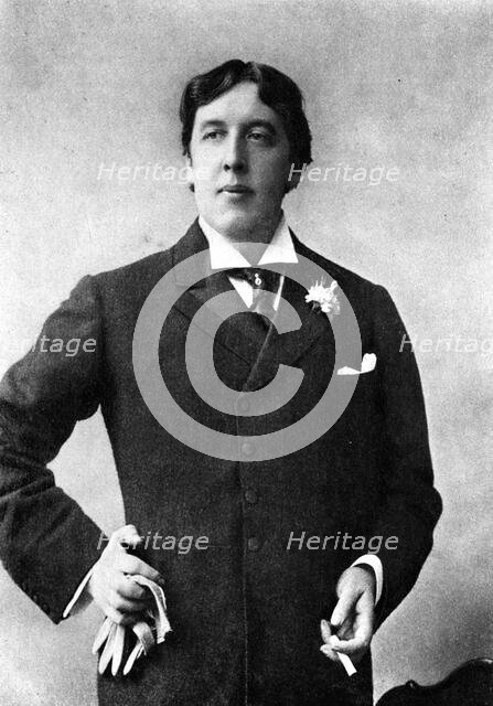 Portrait of Oscar Wilde, c1890s. Creator: Ellis & Walery.