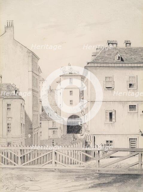 The Neutor in Vienna, 1860. Creator: Heinrich Lang.