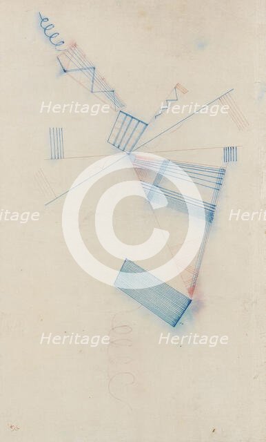Zwei Spiralen (Two spirals), 1932. Creator: Kandinsky, Wassily Vasilyevich (1866-1944).