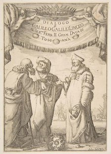 Frontispiece for Dialogo di Galileo Galilei, 1632. Creator: Stefano della Bella.