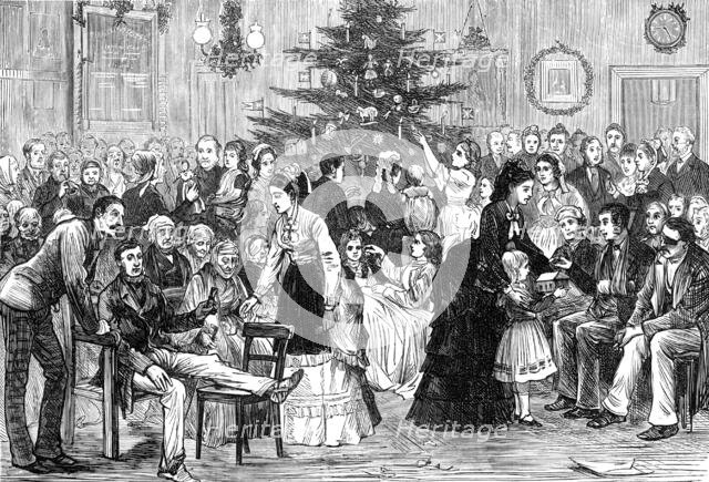 A Christmas-tree at the Middlesex Hospital, 1874. Creator: Unknown.