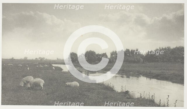 On the River Bure, 1886. Creator: Peter Henry Emerson.