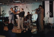 Harry "Sweets" Edison, Clark Terry, Lew Soloff and Alvin Queen, Jazz Inn Party, Nordwijk, 1989. Creator: Brian Foskett.