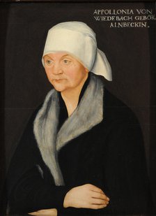 Portrait of Apollonia von Wiedebach, ca 1524.