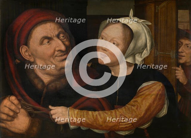 Unequal lovers, c1510s. Creator: Quentin Metsys I.