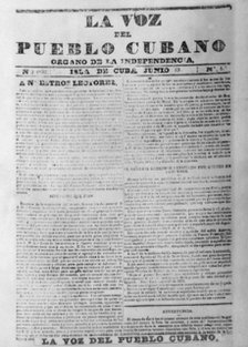 The voice of the people newspaper, (1852), 1920s. Artist: Unknown