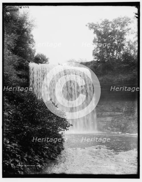 Minnehaha Falls, between 1890 and 1901. Creator: Unknown.