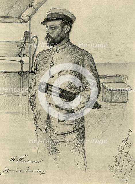 A Hansen, first officer on the 'Knivsberg', South China Sea, 1898.  Creator: Christian Wilhelm Allers.