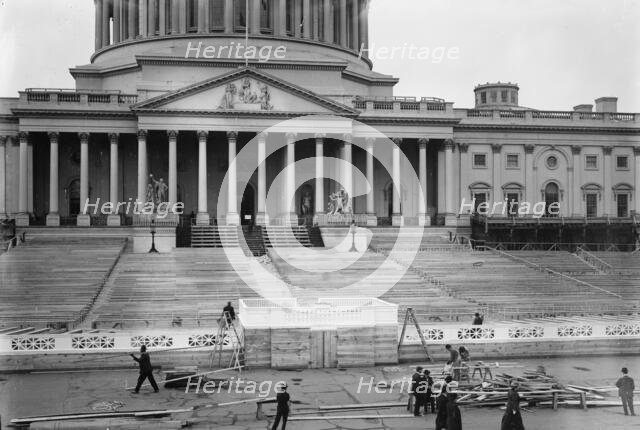 Where Wilson "will be" sworn in, East Front of Capitol, between c1910 and c1915. Creator: Bain News Service.