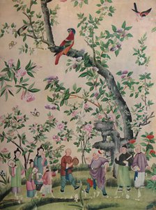 'Chinese Hand-Painted Wall-Paper', 1928. Artist: Unknown.
