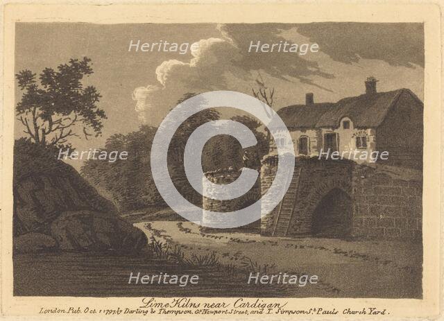 Lime Kilns near Cardigan, 1797. Creator: Unknown.