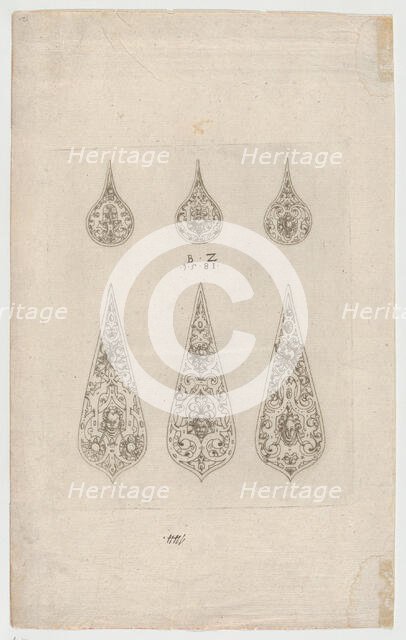 Designs, 1581. Creator: Bernhard Zan.