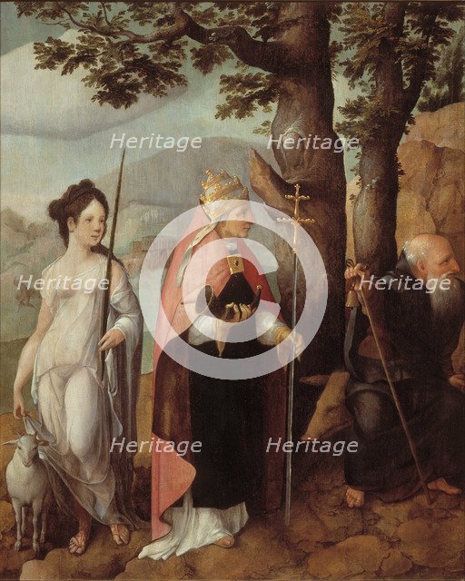 The Patrons of the Van Lokhorst family, 1526-1527. Artist: Scorel, Jan, van (1495-1562)