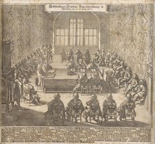 The ratification of the Peace of Westphalia in Nuremberg on June 26, 1650, 1650. Creator: Merian, Caspar (1627-1686).